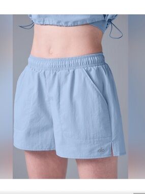 ALO Yoga Alumni Shorts-seashell blue-size XS-NWT